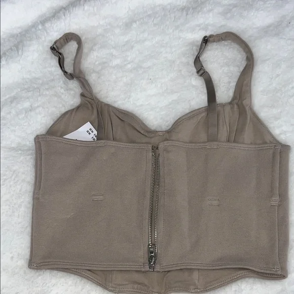 Hollister Tan and Gray Corset Tops - Picture 6 of 7